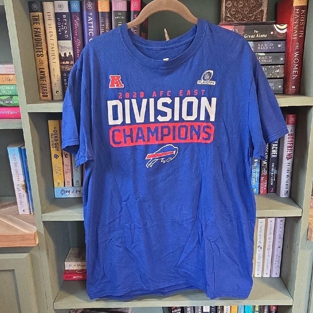 Buffalo Bills 2020 AFC East Division Champions Tee - Blue/Red/White